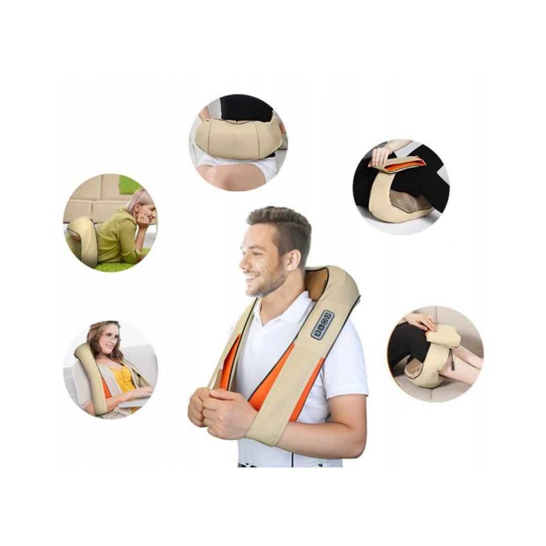LTC Shiatsu 6D масажор за ръце, 3 скорости, 5V, 24W, функция за загряване, LED подсветка, неплъзгащи се ремъци