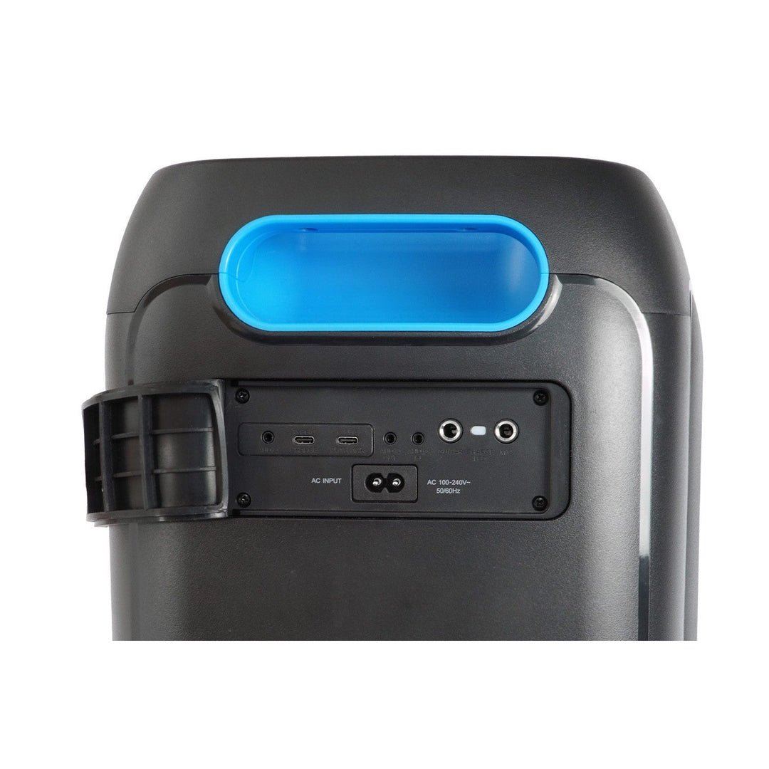 Blaupunkt Party Box високоговорител, LED осветление, Bluetooth, USB и AUX, FM радио, караоке функция, дистанционно управление, живот на батерията до 18 часа, PB60X