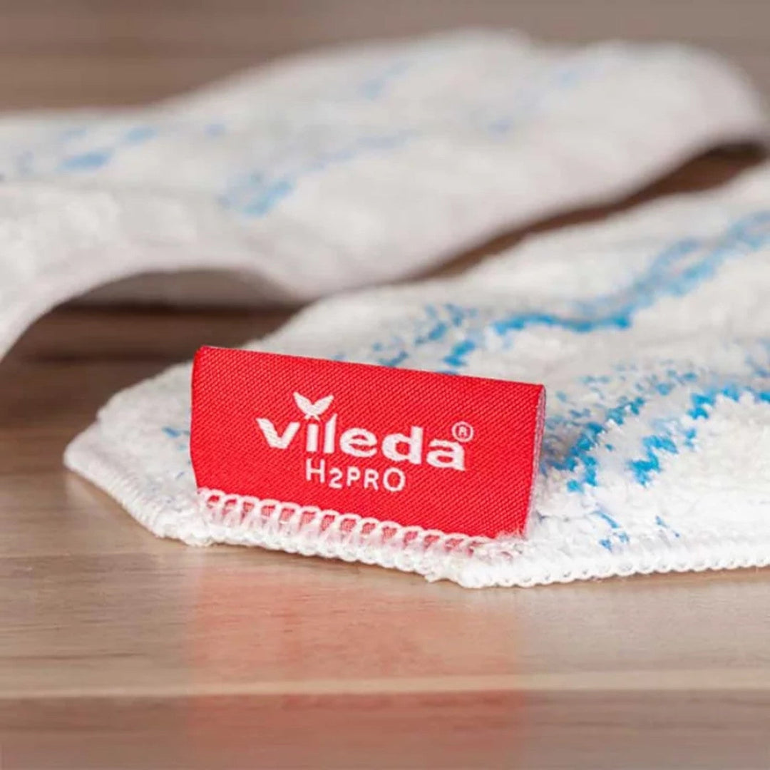 Плоска моп Vileda H2prO, 100% разделяне на чиста и мръсна вода, два резервоара, микрофибърна подложка, 360° накрайник, 175774