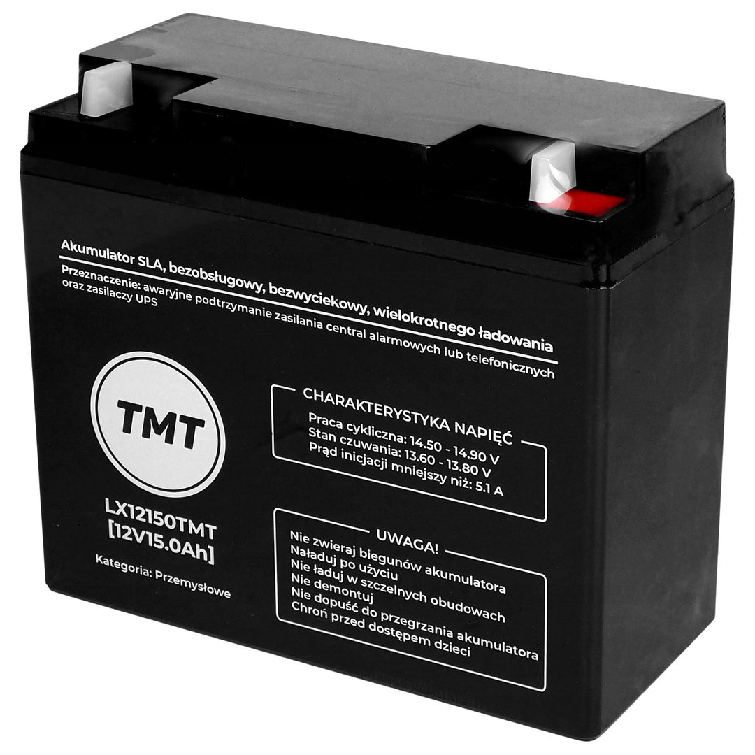 Акумулатор, който не се нуждае от поддръжка, 12 V, 15 Ah, SLA, LX12150TMT