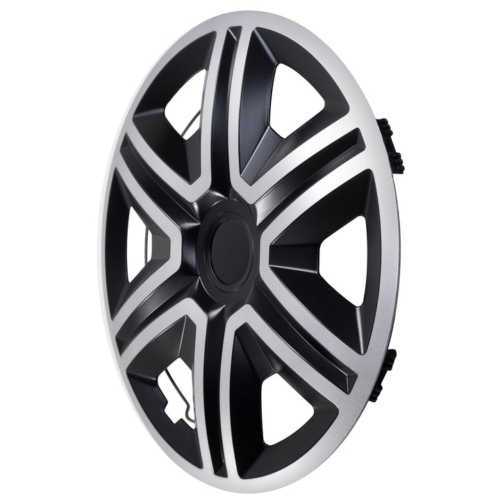 Универсална капачка за джанта 15'' NRM Action Doublecolor сребристо-черна 1 брой