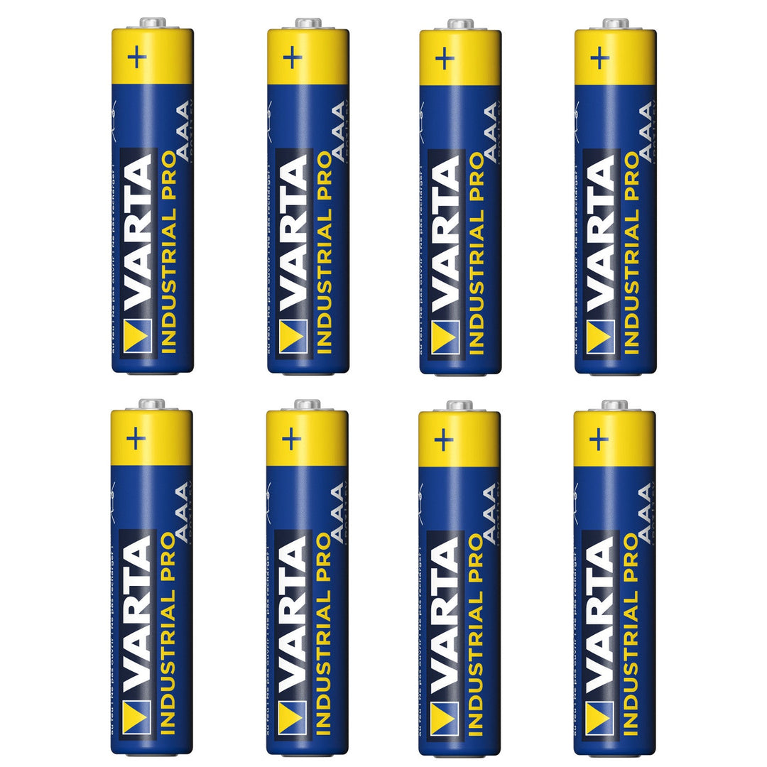 8x R-03 LR03 AAA алкална батерия Varta Industrial 4003