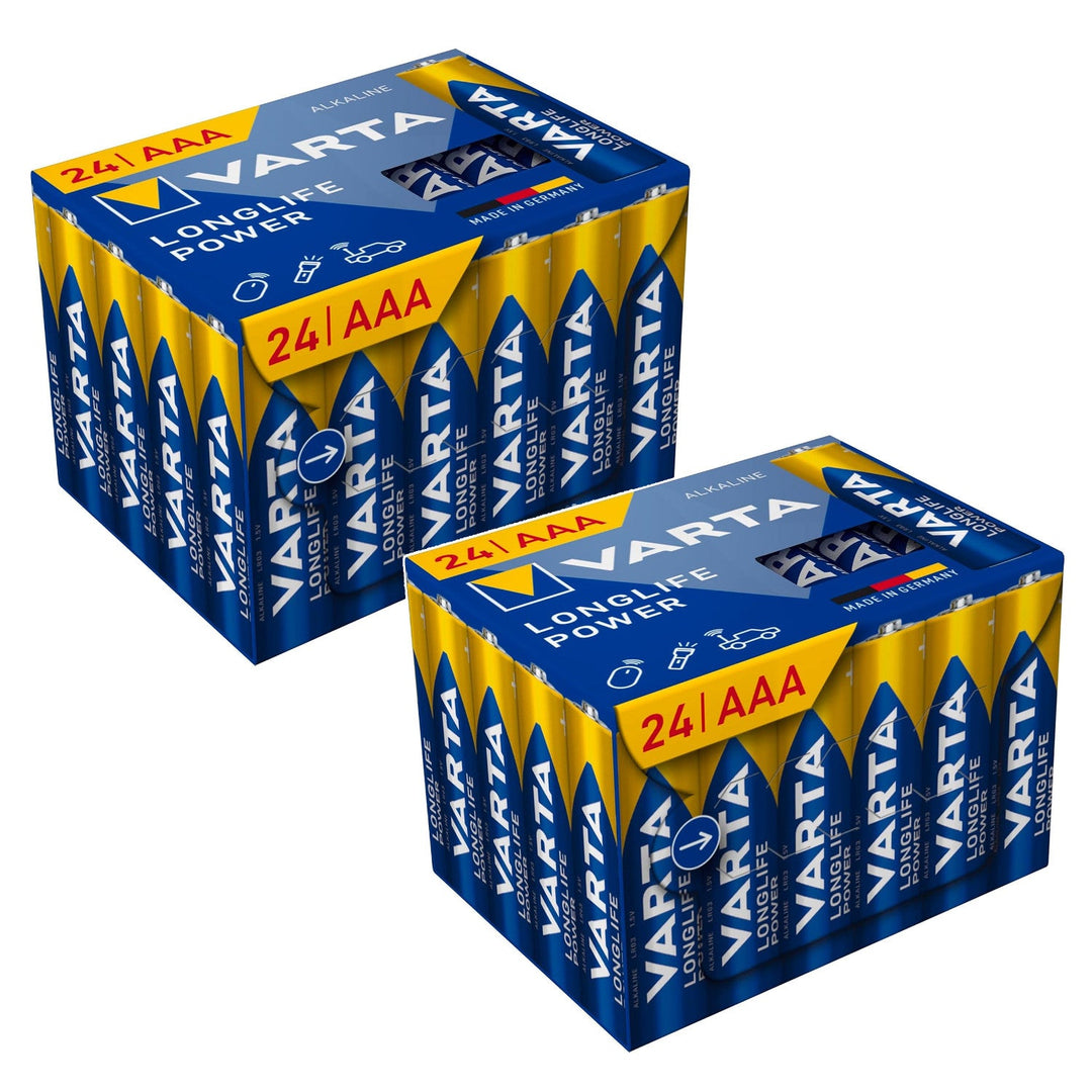 VARTA Longlife Power, 48 алкални батерии AAA, LR03, 1,5 V