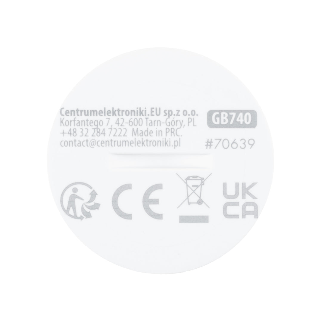 Безжичен датчик за движение Zigbee Tuya GreenBlue, Android/iOS, CR2450 DC 3,0 V, ъгъл на засичане 120° / до 8 м, GB740