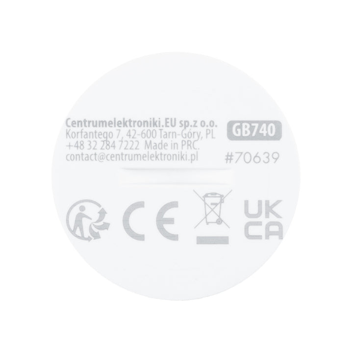 Безжичен датчик за движение Zigbee Tuya GreenBlue, Android/iOS, CR2450 DC 3,0 V, ъгъл на засичане 120° / до 8 м, GB740