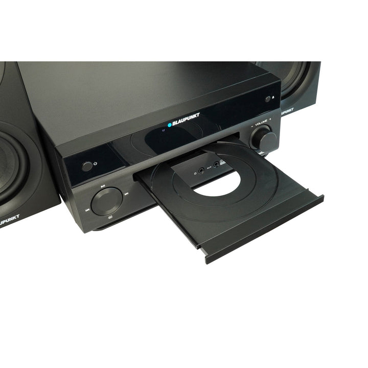 Микросистема Blaupunkt, мощност 150 W, FM радио, AUX гнездо и USB порт, Bluetooth, HDMI вход, часовник с аларма, LED дисплей, черен цвят, MS30.02BT