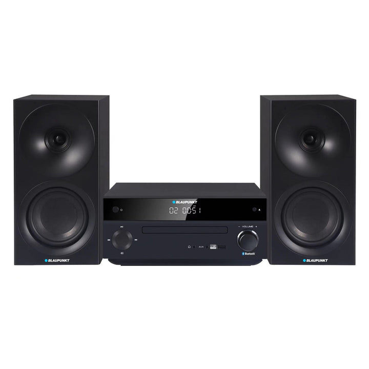 Микросистема Blaupunkt, мощност 150 W, FM радио, AUX гнездо и USB порт, Bluetooth, HDMI вход, часовник с аларма, LED дисплей, черен цвят, MS30.02BT