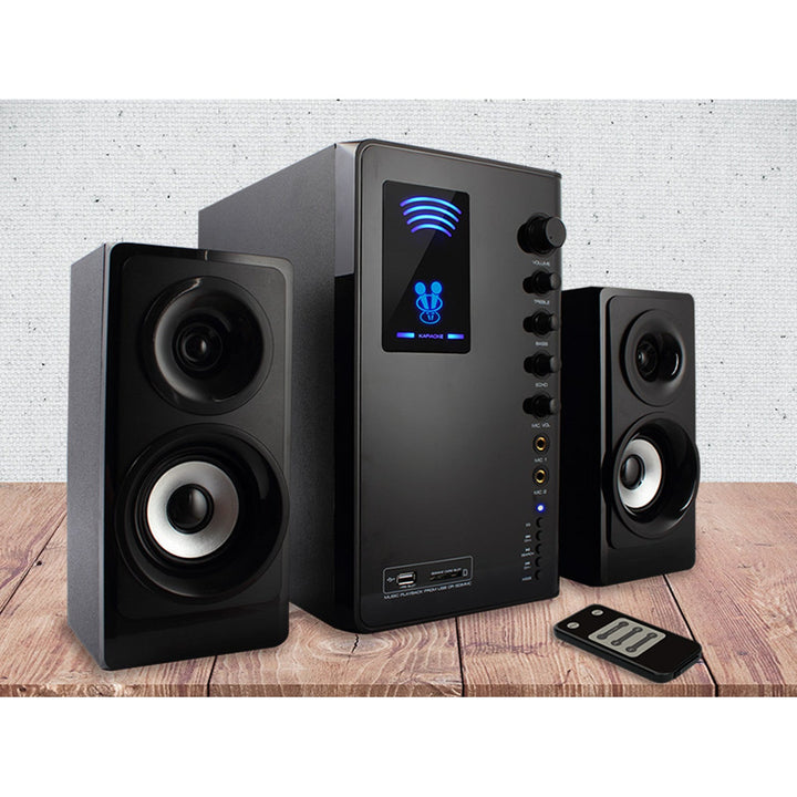 Комплект високоговорители Tracer 2.1, Bluetooth 5.1, изходна мощност 35 W, FM радио, дистанционно управление, Tumba BT