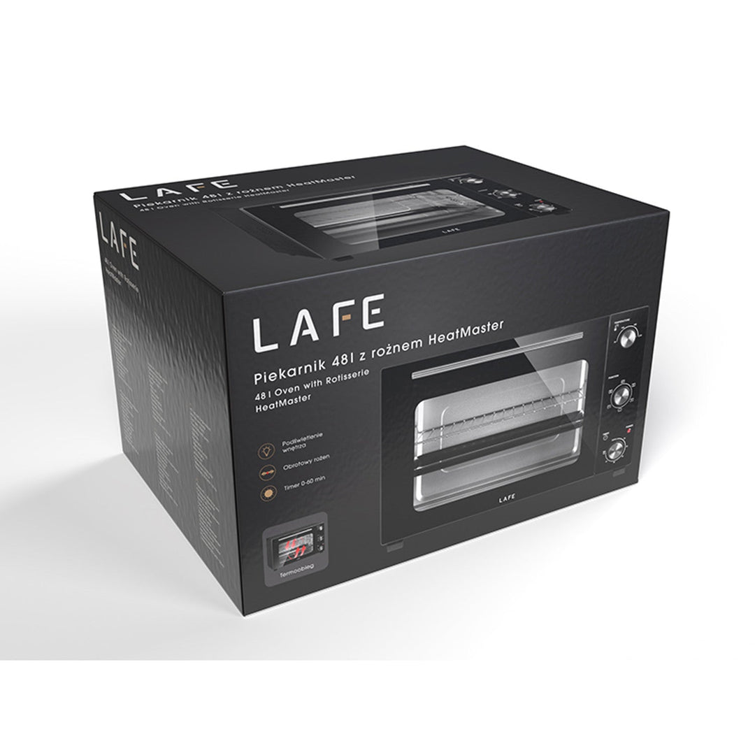 Електрическа фурна Lafe, капацитет 48 л, мощност 1800 W, с вентилатор, HeatMaster
