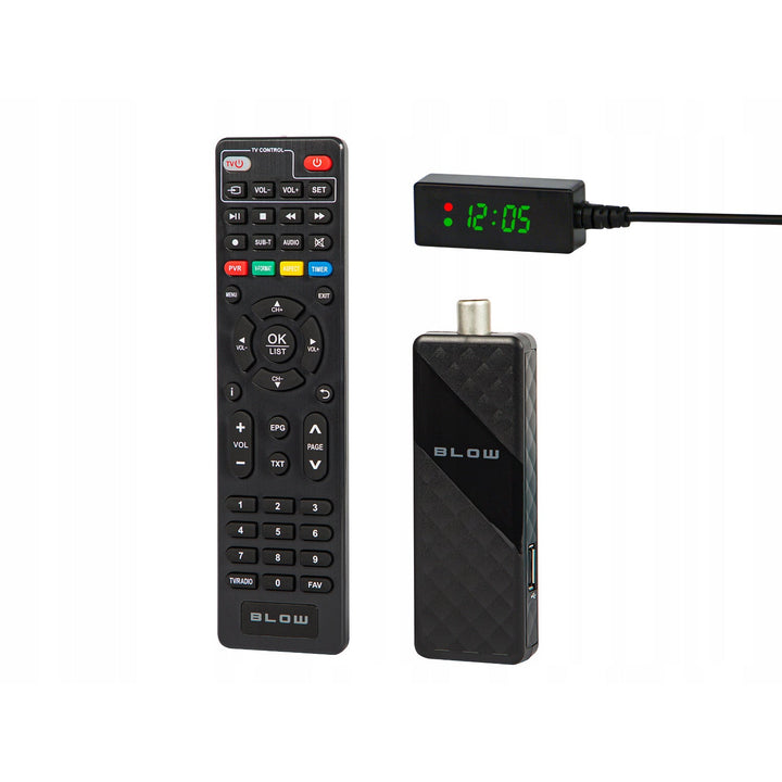 DVB-T/T2 Blow тунер, H.265, 6000FHD, функция Timeshift, многоезичен, функция медия плейър, USB порт, 77-077#