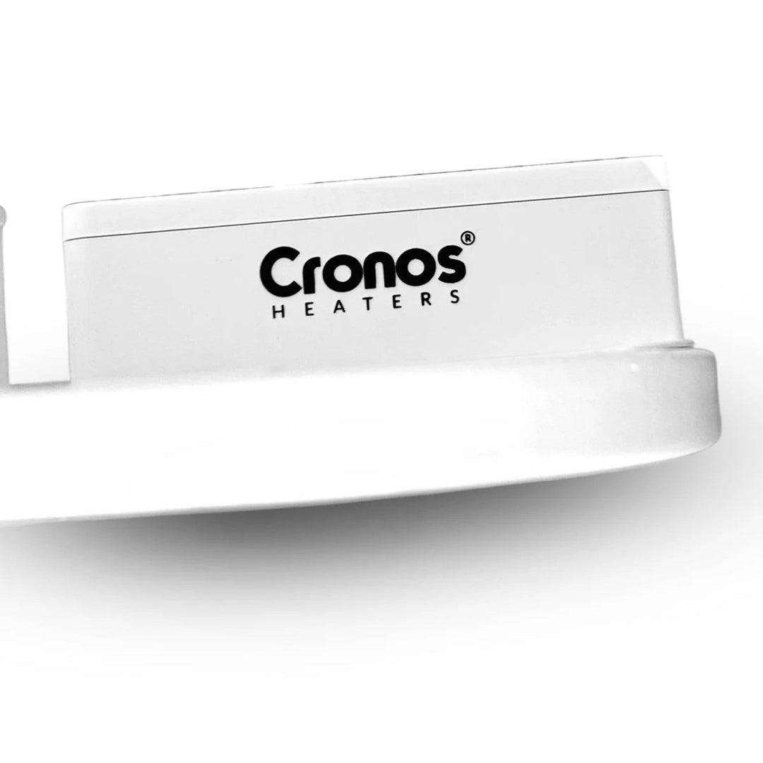 Електрически нагревател Cronos, бял, мощност 450 W, отоплява помещения до 14 м², вграден термостат, дистанционно управление, функция за откриване на отворен прозорец, включени крачета, WFH-450TW