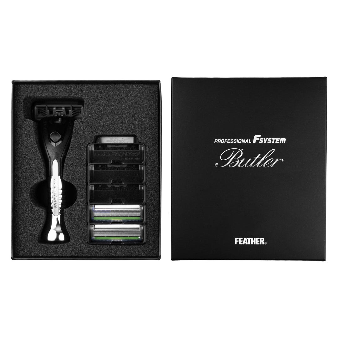 Бръснач с подменяеми остриета Feather Butler PF-BT, 3 касети