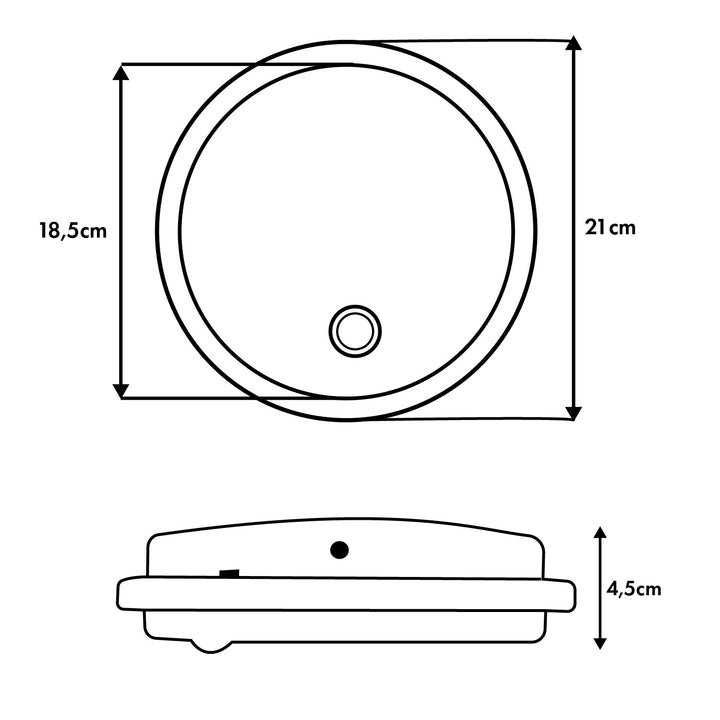 LED лампа с датчик за движение Maclean, PIR датчик, черна, 10 W/15 W/18 W, IP65, възможност за промяна на цветовата температура 3000/4000/6000 K, MCE535 B
