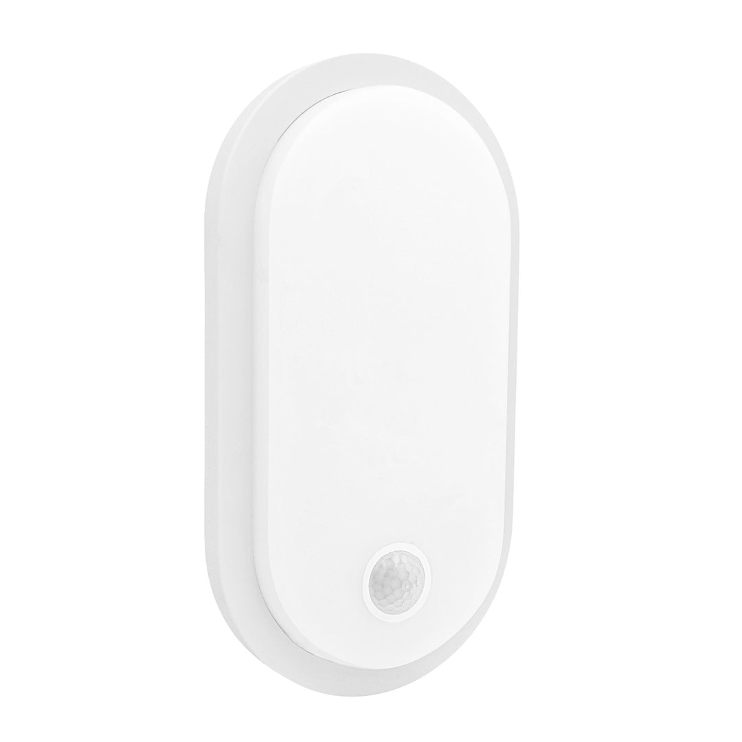 LED лампа с датчик за движение Maclean, PIR датчик, бяла, 10 W/15/18 W, IP65, възможност за промяна на цветовата температура 3000/4000/6000 K, MCE534 W
