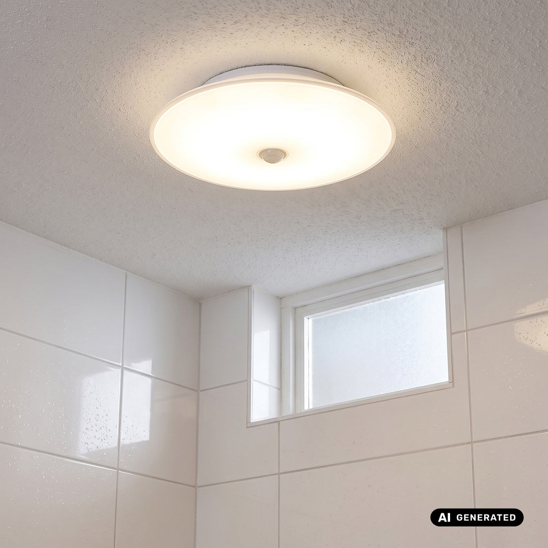 LED лампа с PIR сензор Maclean, за монтаж на таван, 15 W, 1300 lm, IP54, 220–240 V~ 50/60 Hz, MCE537
