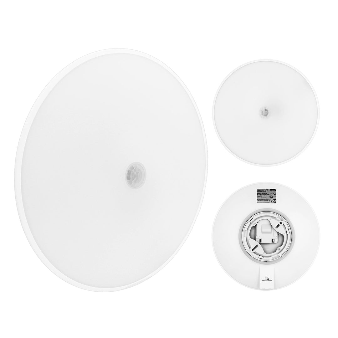 LED лампа с PIR сензор Maclean, за монтаж на таван, 15 W, 1300 lm, IP54, 220–240 V~ 50/60 Hz, MCE537