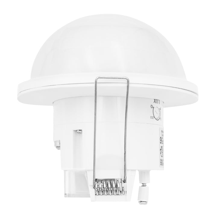 PIR датчик за присъствие Maclean, за вграждане, обхват 10x40 м, 1000 W/2000 W, 220–240 V променливо напрежение, 50/60 Hz, IP54, MCE822