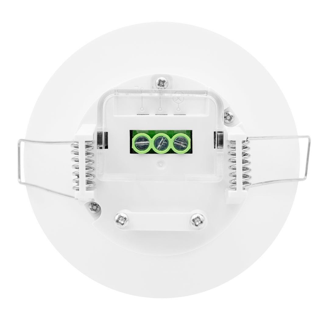 PIR датчик за присъствие Maclean, за вграждане, обхват 10x40 м, 1000 W/2000 W, 220–240 V променливо напрежение, 50/60 Hz, IP54, MCE822