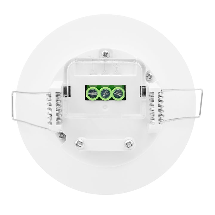 PIR датчик за присъствие Maclean, за вграждане, обхват 10x40 м, 1000 W/2000 W, 220–240 V променливо напрежение, 50/60 Hz, IP54, MCE822