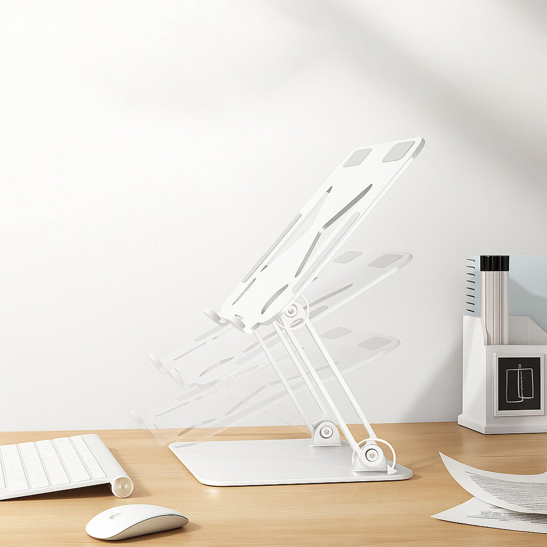 Регулируема, ергономична стойка за лаптопи с размер 10-17 инча LAPTOP STAND MT2661W, Mediatech