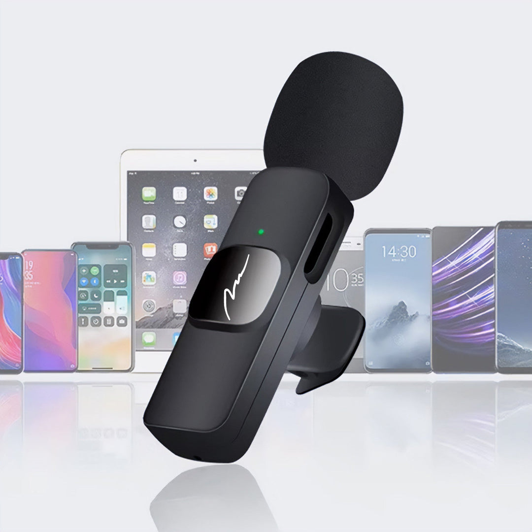 MICRO-MIC DUO – 2x безжичен микрофон за ревера (комплект), с клипс, iOS & Android (OTG), мини, суперчувствителен. USB-C & LIGHTNING, Mediatech