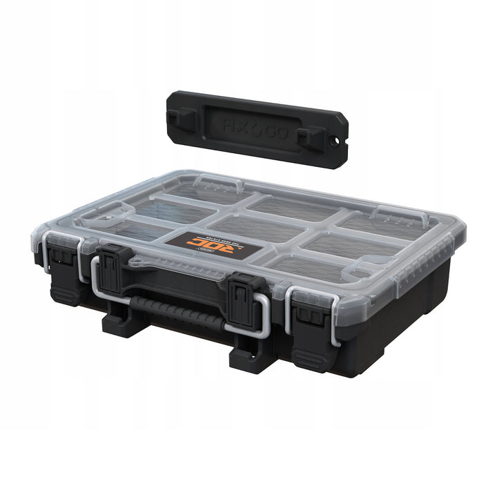 Органайзер за инструменти Keter ROC Pro Gear 2.0, държач за монтаж на стена, прозрачен и издръжлив капак, уплътнение за защита от прах и вода, метални закопчалки, 256983