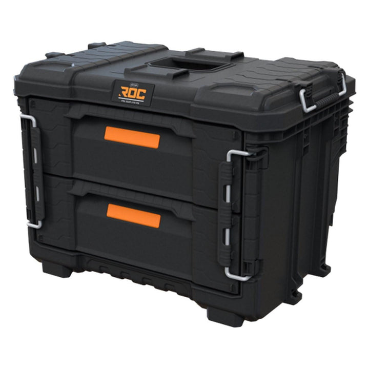 Кутия за инструменти XL Keter ROC Pro Gear 2.0, с две чекмеджета, включени прегради, място за катинар, предни закопчалки, 259841