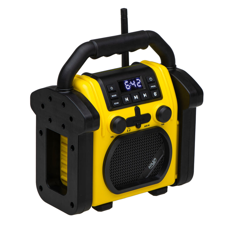 Радио Adler за строителни обекти, Bluetooth 5.1, IPX 54, мощност 10 W, AD 1911