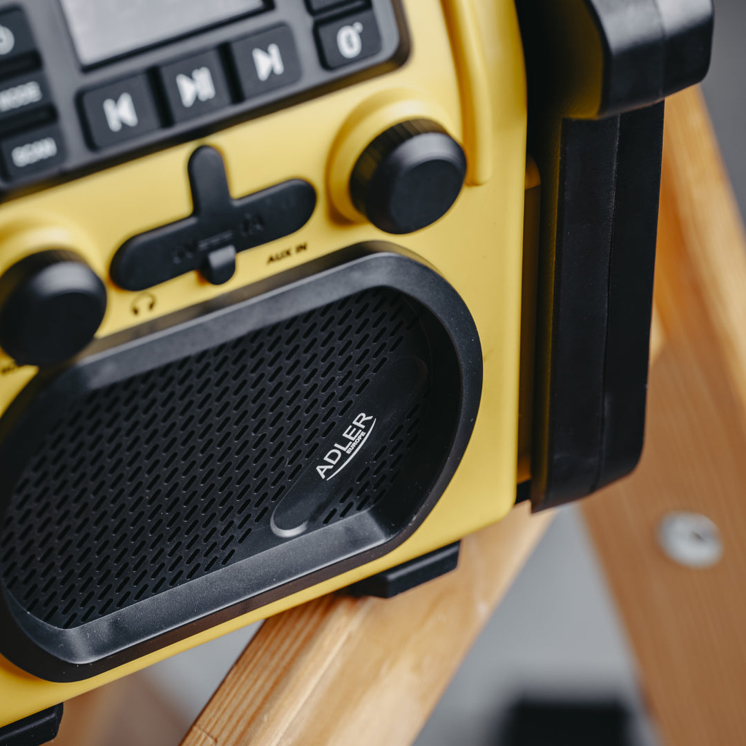Радио Adler за строителни обекти, Bluetooth 5.1, IPX 54, мощност 10 W, AD 1911