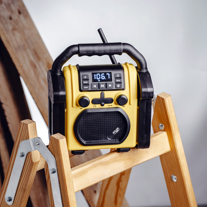 Радио Adler за строителни обекти, Bluetooth 5.1, IPX 54, мощност 10 W, AD 1911