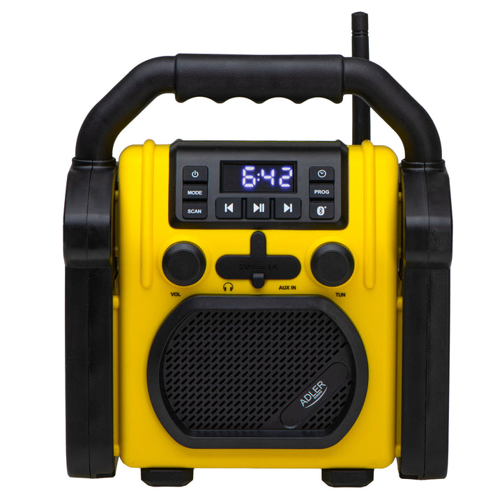 Радио Adler за строителни обекти, Bluetooth 5.1, IPX 54, мощност 10 W, AD 1911