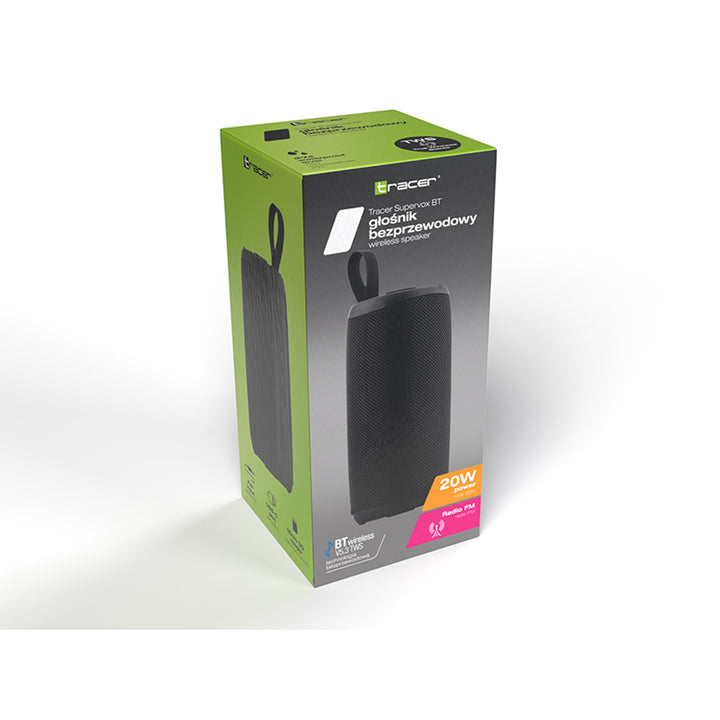 Преносим високоговорител Tracer, Bluetooth 5.3, мощност 20 W RMS, IPX4, черен, TRAGLO47686