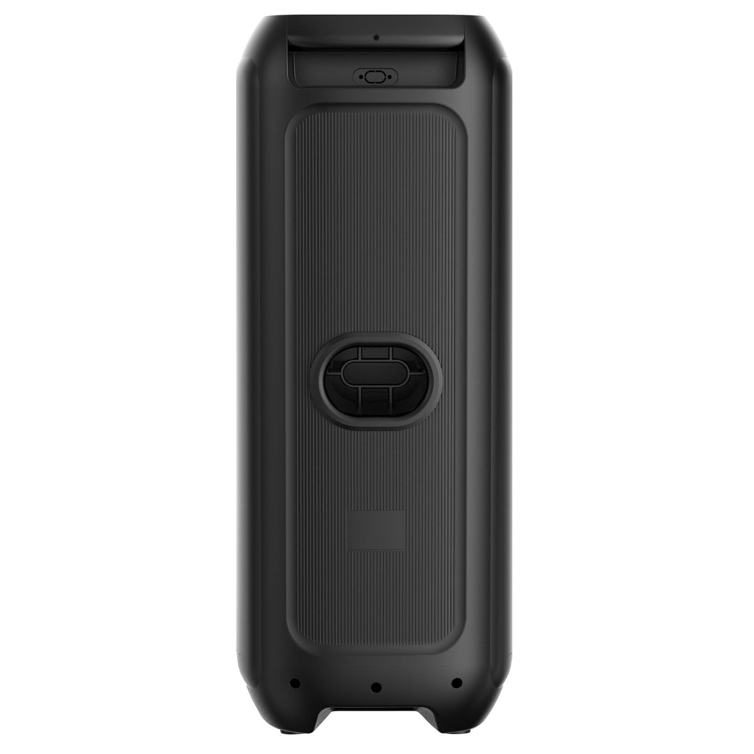 Голям Bluetooth високоговорител, 120 W RMS/1400 W PMPO, два 8-инчови високоговорителя, еквалайзер, караоке функция, MP3/microSD карти, USB, AUX, BT 5.3+EDR, дисплей, LED, вградена батерия, дистанционно управление, MT3185