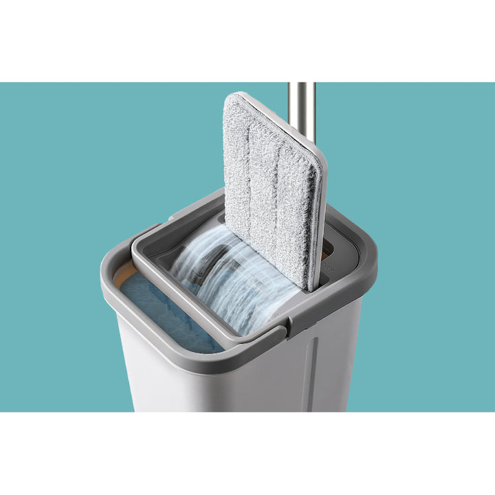 Теса плоска почистваща моп, кофа с две отделения, капацитет 5,7 л, New Clean R13, Теса