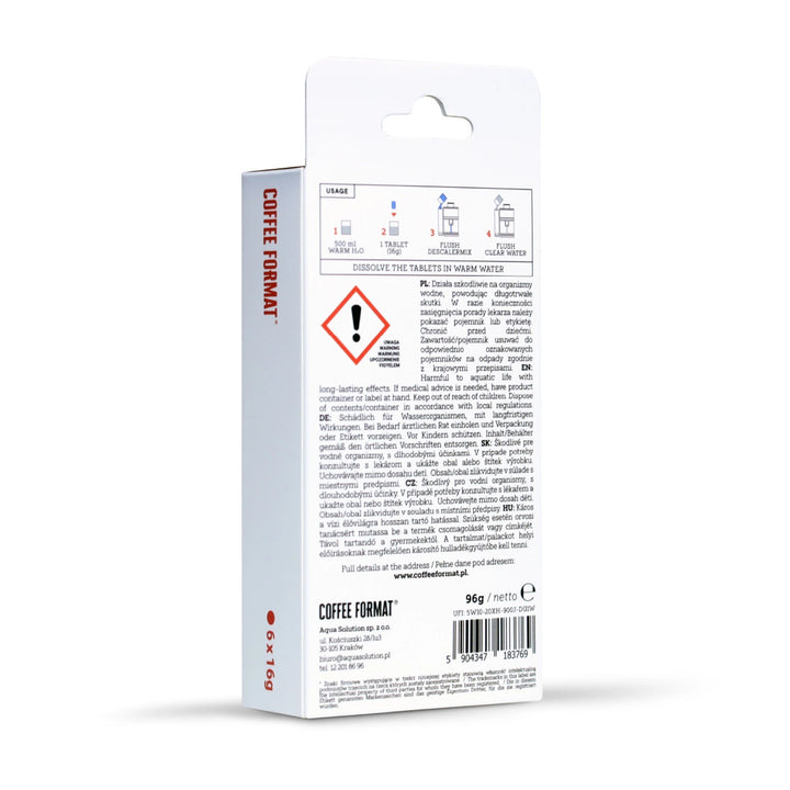 Комплект таблетки за почистване на кафемашина, 2-phase Cleaning TABS+ 40 бр. по 3,5 г + таблетки за отстраняване на котлен камък от кафемашини, Descaler Tab+ 6 бр. по 16 г