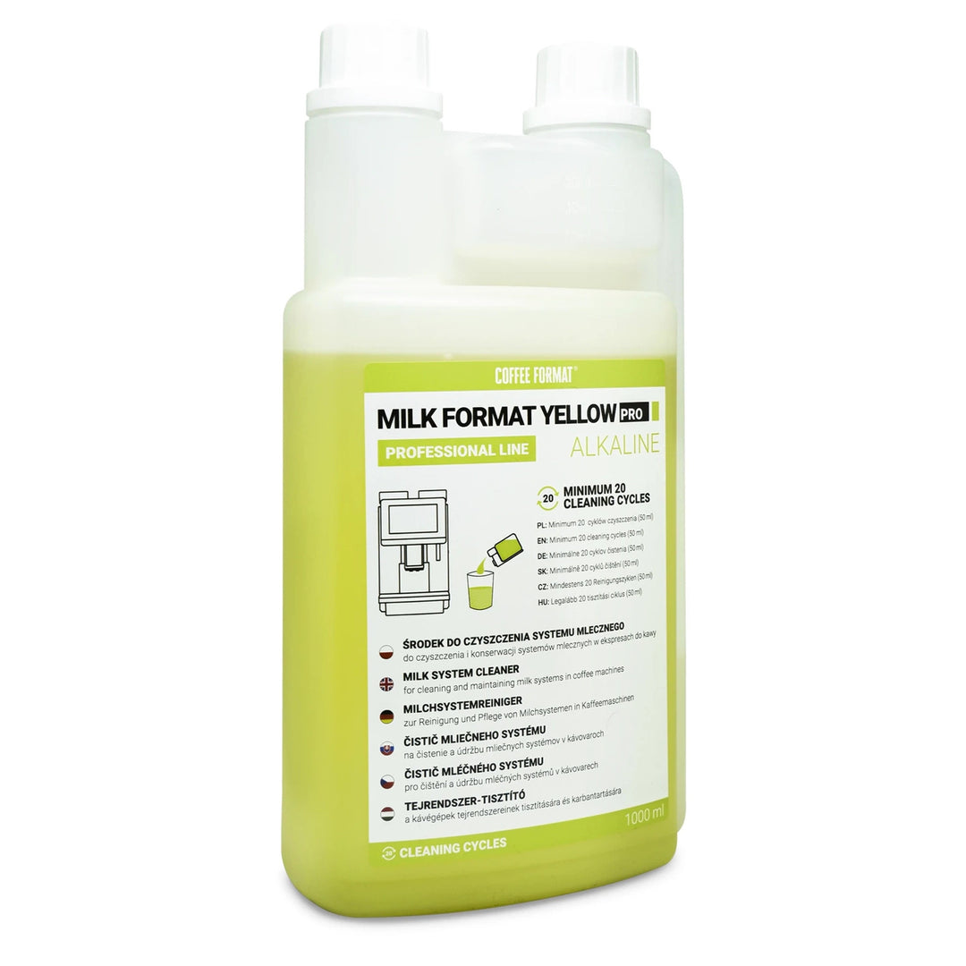 Препарат за почистване на млечната система 2x1 л, Coffee Format MILK FORMAT YELLOW PRO