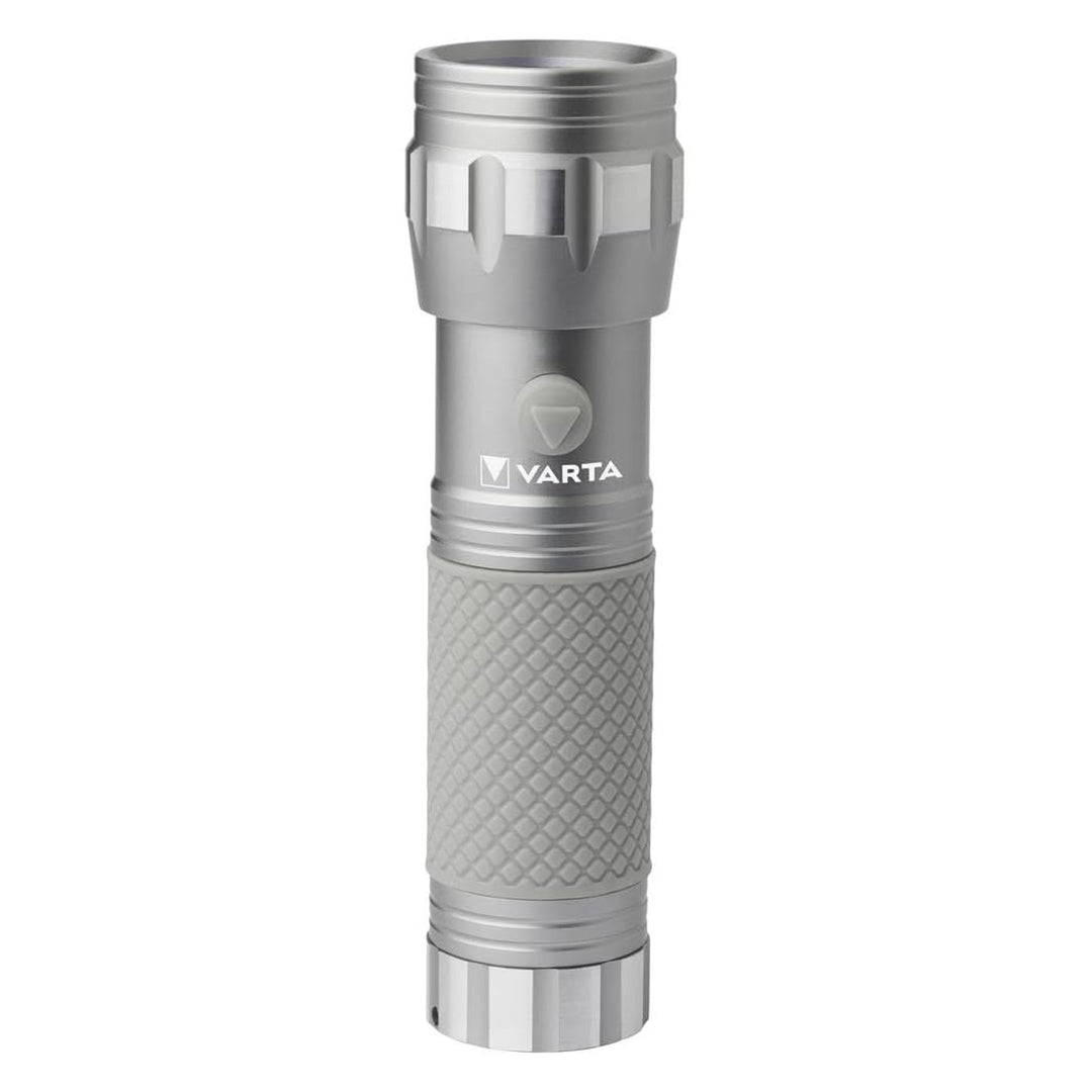 Ръчен UV LED фенер 15638 от алуминий, дължина на вълната на UV лъчите 395–400 nm, технология Multi LED + батерии Varta в комплекта