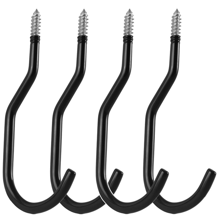 Комплект от 4 таванни куки Maclean за стълба, велосипед, градински маркуч, от стомана, максимално натоварване 10 кг/кука, MC-485