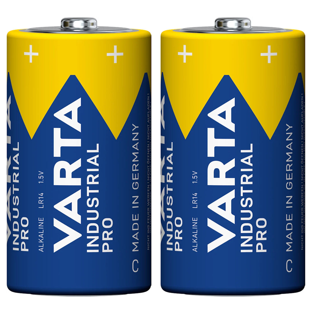 2 бр. алкални батерии R-14 LR14 C 1,5 V Varta Industrial Pro