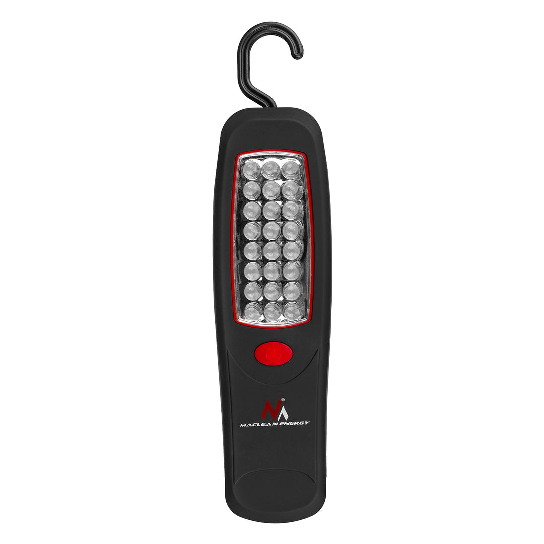 2 бр. работни лампи с 24 LED диода Maclean, магнит, кука, MCE03 + 6 бр. батерии R-06 R06 AA LR06 1,5 V VARTA Longlife Power