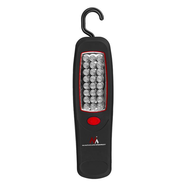 2 бр. работни лампи с 24 LED диода Maclean, магнит, кука, MCE03 + 6 бр. батерии R-06 R06 AA LR06 1,5 V VARTA Longlife Power