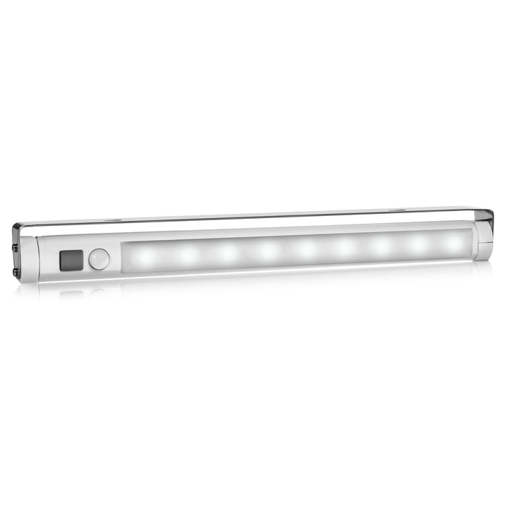 2 бр. LED лампа за кухня Maclean, за монтаж под шкаф, 9 SMD, на батерии, PIR сензор за включване/изключване, MCE166 + 6 бр. батерии R-06 R06 AA LR06 1,5 V VARTA Longlife Power