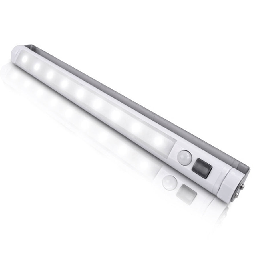 2 бр. LED лампа за кухня Maclean, за монтаж под шкаф, 9 SMD, на батерии, PIR сензор за включване/изключване, MCE166 + 6 бр. батерии R-06 R06 AA LR06 1,5 V VARTA Longlife Power