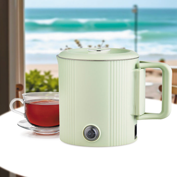 Електрическа кана / пътуваща тенджера Maestro, 2 в 1, обем 0,8 л, мощност 600 W, сгъваема дръжка, превключвател за напрежение 110 V/230 V, ментов цвят, MR-009-MINT