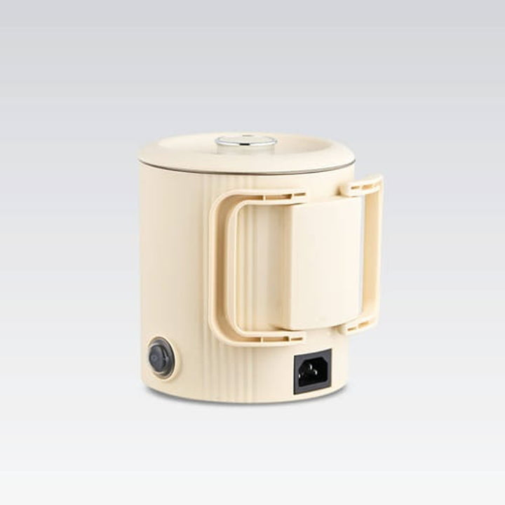 Електрическа кана / пътуваща тенджера Maestro, 2 в 1, обем 0,8 л, мощност 600 W, сгъваема дръжка, превключвател за напрежение 110 V/230 V, цвят бежов, MR-009-BEIGE