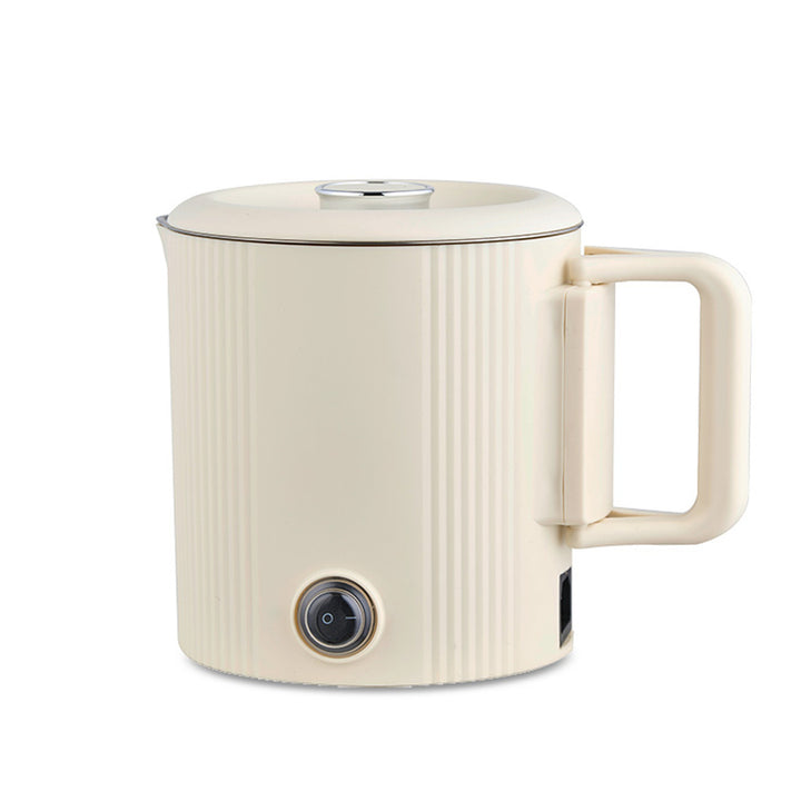 Електрическа кана / пътуваща тенджера Maestro, 2 в 1, обем 0,8 л, мощност 600 W, сгъваема дръжка, превключвател за напрежение 110 V/230 V, цвят бежов, MR-009-BEIGE