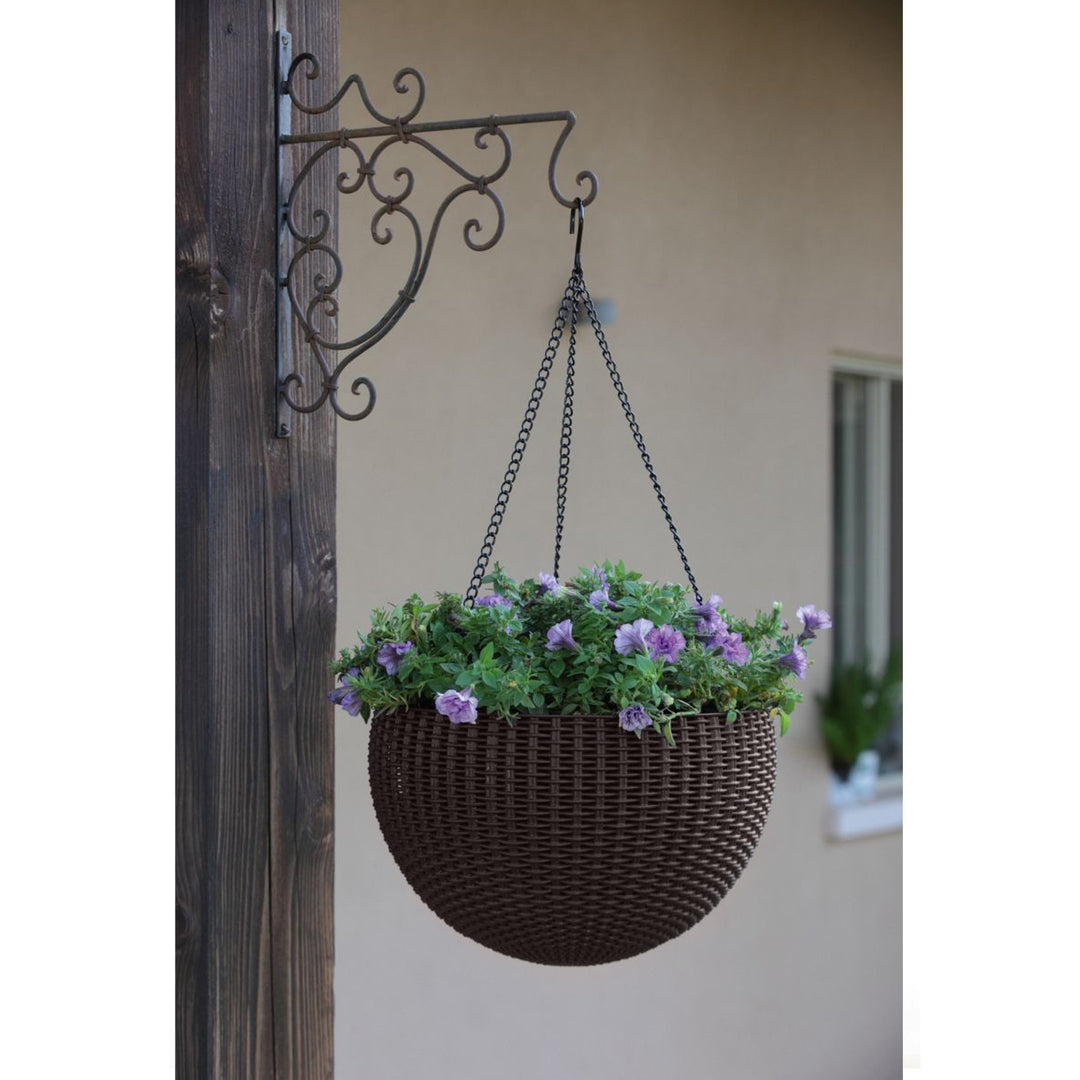 Висяща саксия Keter Sphere Planter, цвят кафяв, 4 броя