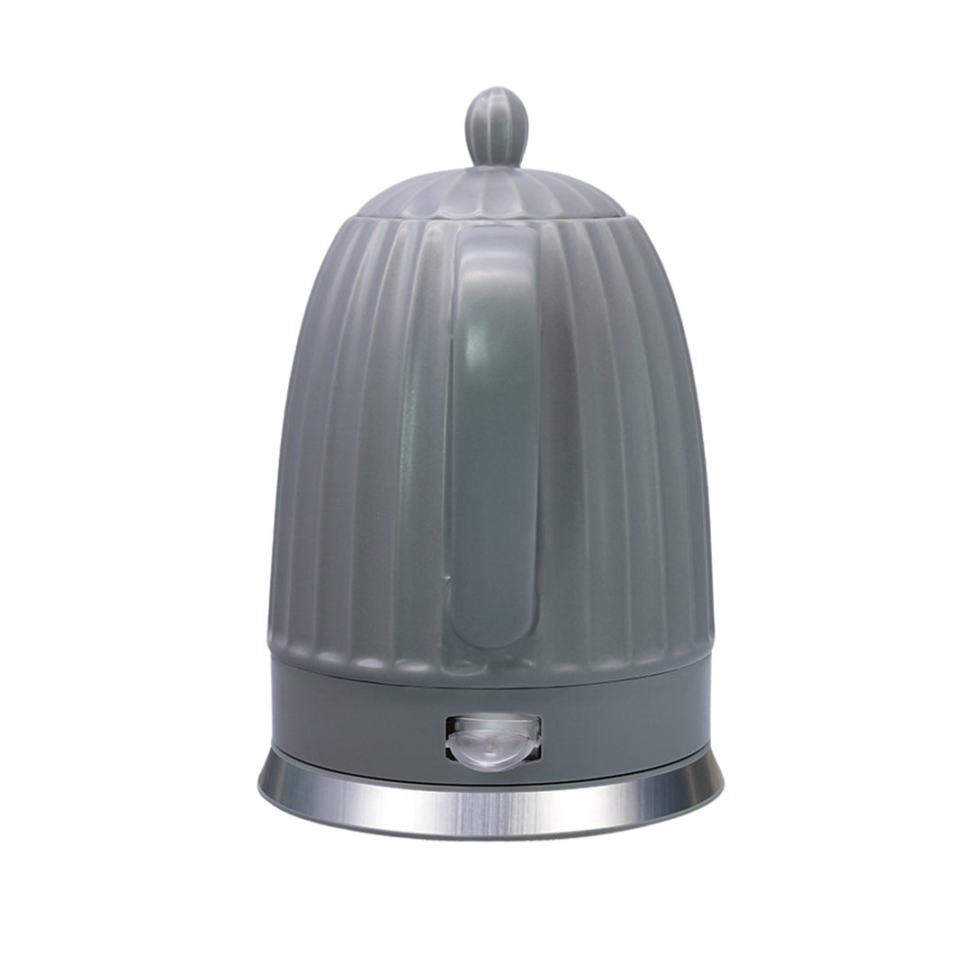 Керамична електрическа кана Maestro, цвят сив, мощност 1500 W, обем 1,5 л, въртяща се поставка, индикатор за нивото на водата, захранващ кабел 65 см, MR-077
