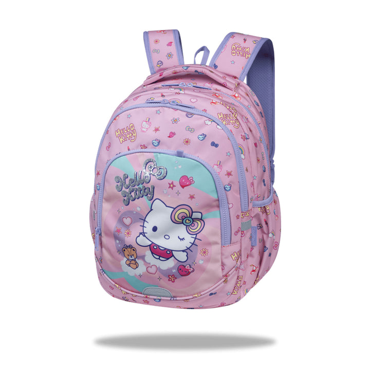 Училищен раница Hello Kitty Coolpack, размер Primo Pro (16"), анатомично оформена гръбна част и подплатени презрамки, 2 основни отделения и джоб за лаптоп, подсилено дъно, F162025