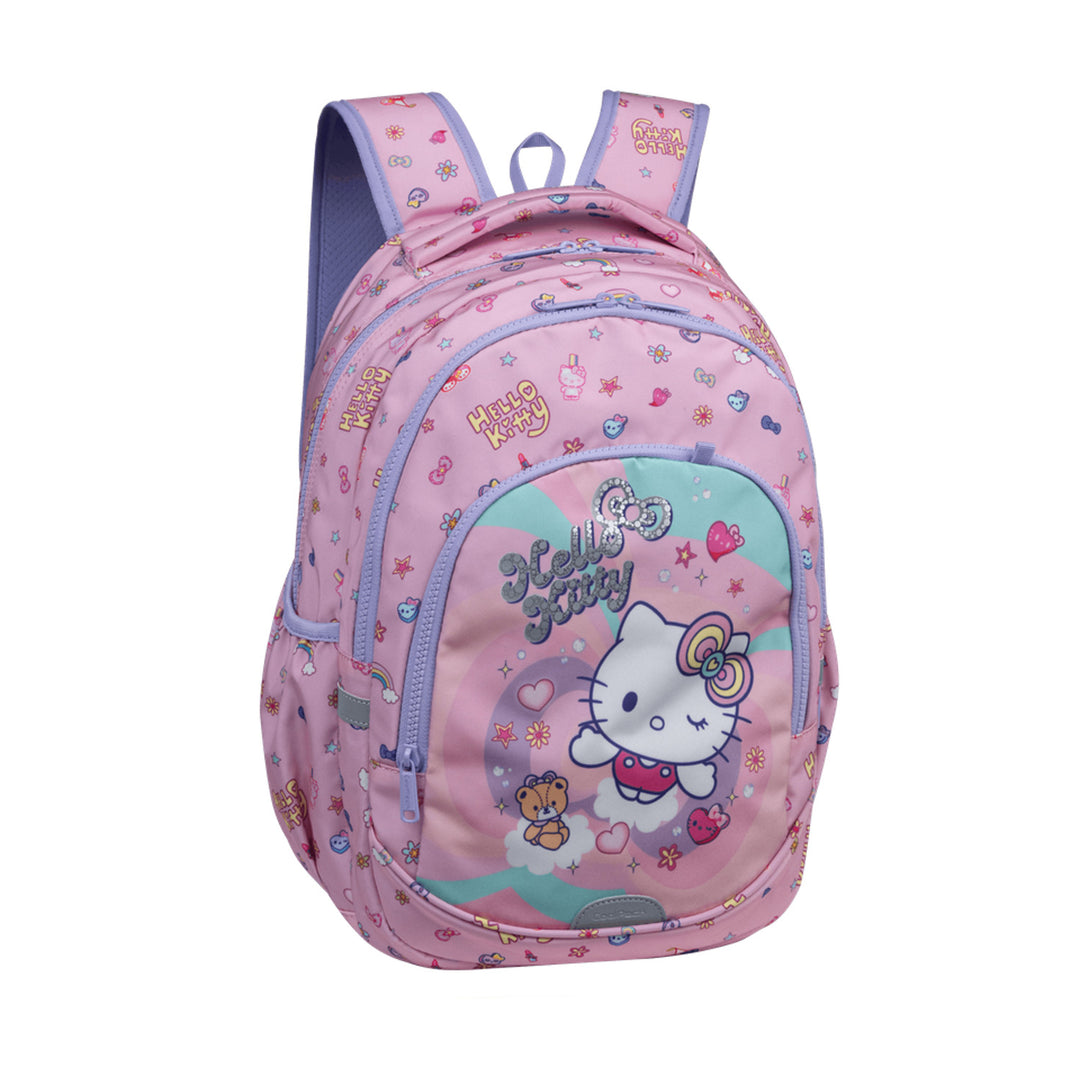 Училищен раница Hello Kitty Coolpack, размер Primo Pro (16"), анатомично оформена гръбна част и подплатени презрамки, 2 основни отделения и джоб за лаптоп, подсилено дъно, F162025